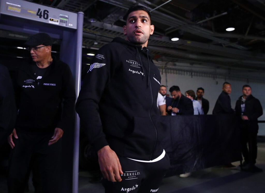 Amir Khan arrives