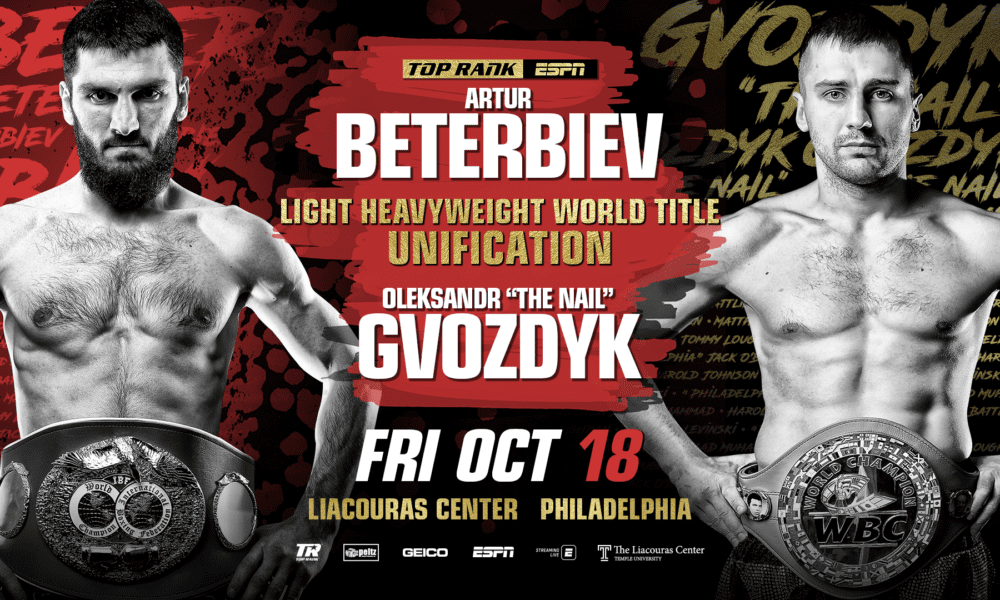 Oleksandr Gvozdyk-Artur Beterbiev unification bout official | Big Fight