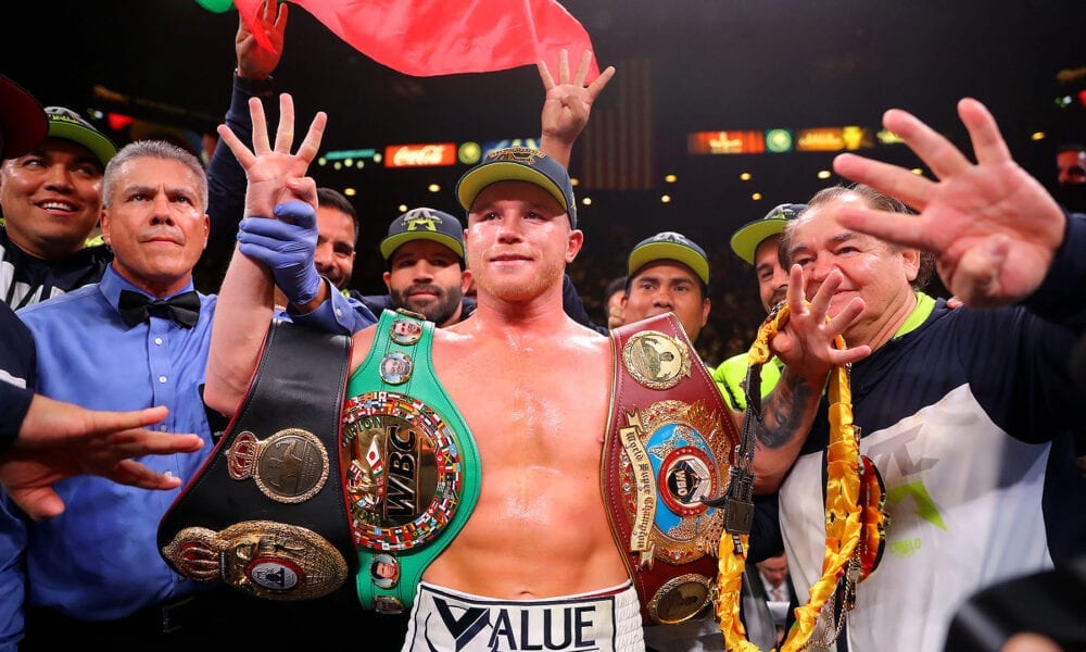 canelo 4x champ hat red