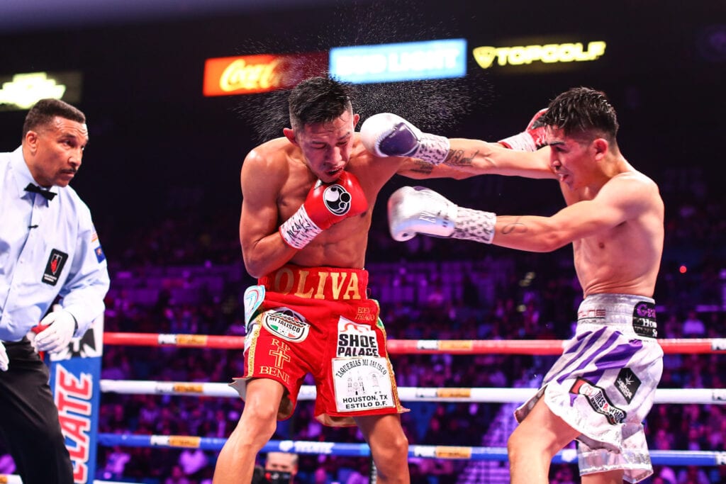 Miguel Flores In Action In Houston