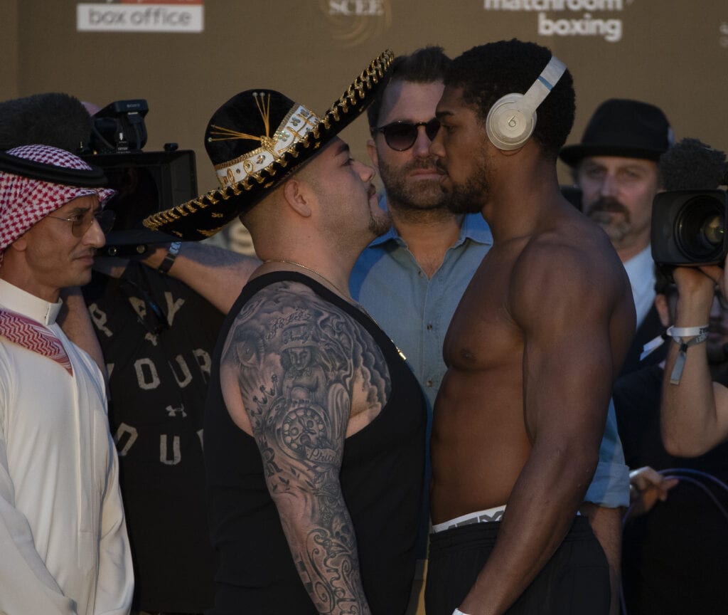 Ruiz Joshua weigh in