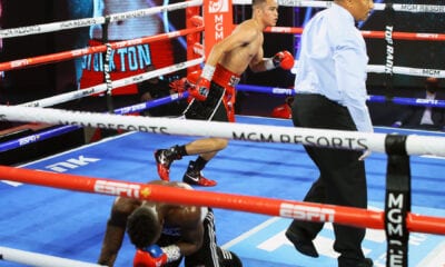 Gabriel Flores Jr vs Josec Ruiz knockdown