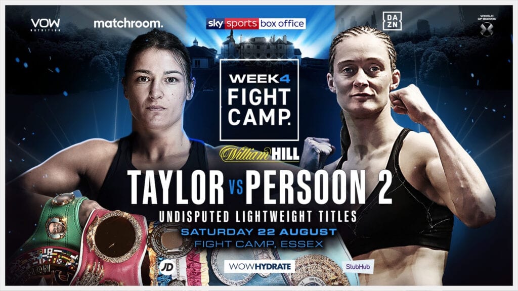 Taylor-Persoon 2 made official for 'Fight Camp' - Big Fight Weekend