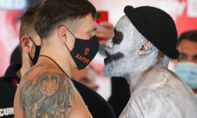 Chisora Engaged Usyk In Classic Halloween Stare Down Friday