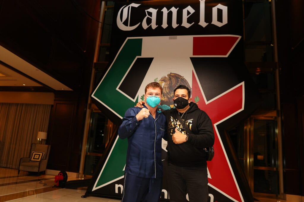 Canelo Arrived In Miami Sunday Night