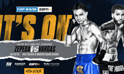 Jose Zepeda To Headline MSG Against Josue Vargas