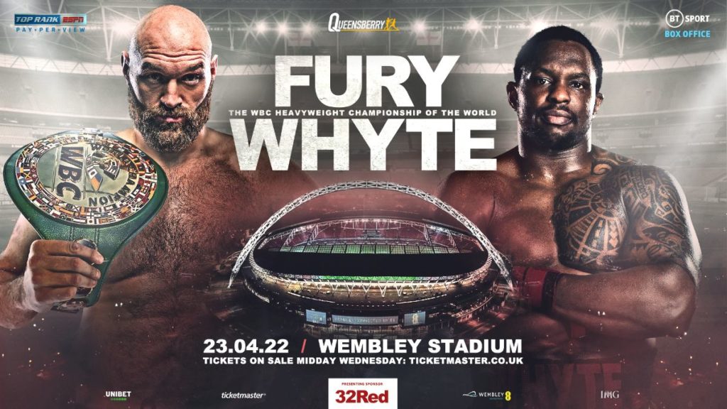 Top Rank Announced US Coverage Of Tyson Fury-Dillian Whyte