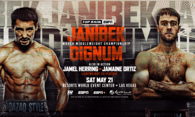Alimkhanuly-Dignum WBO Interim Middleweight Title Bout Official
