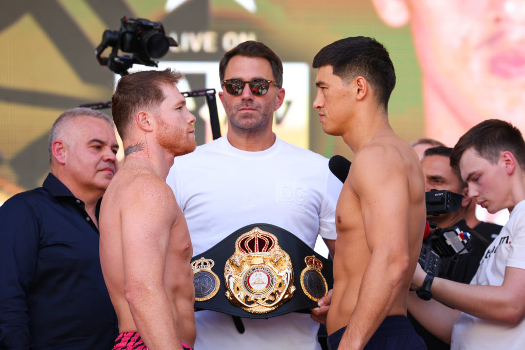 Canelo-Dimitry Bivol Both Come In Under Light Heavyweight Limit