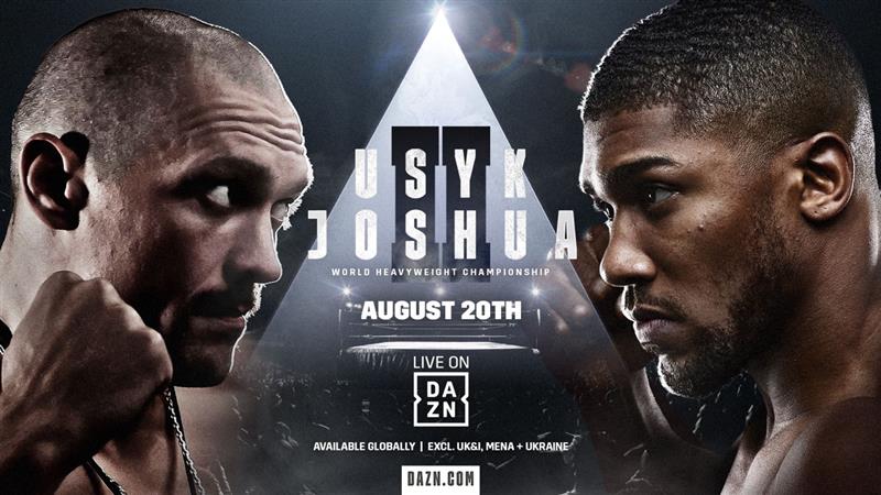 DAZN Confirms Usyk-Joshua II Won't Be PPV In USA