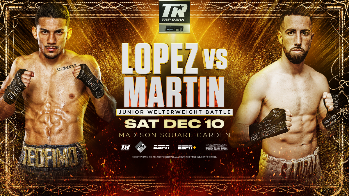 Top Rank Confirms Teofimo Lopez New Opponent