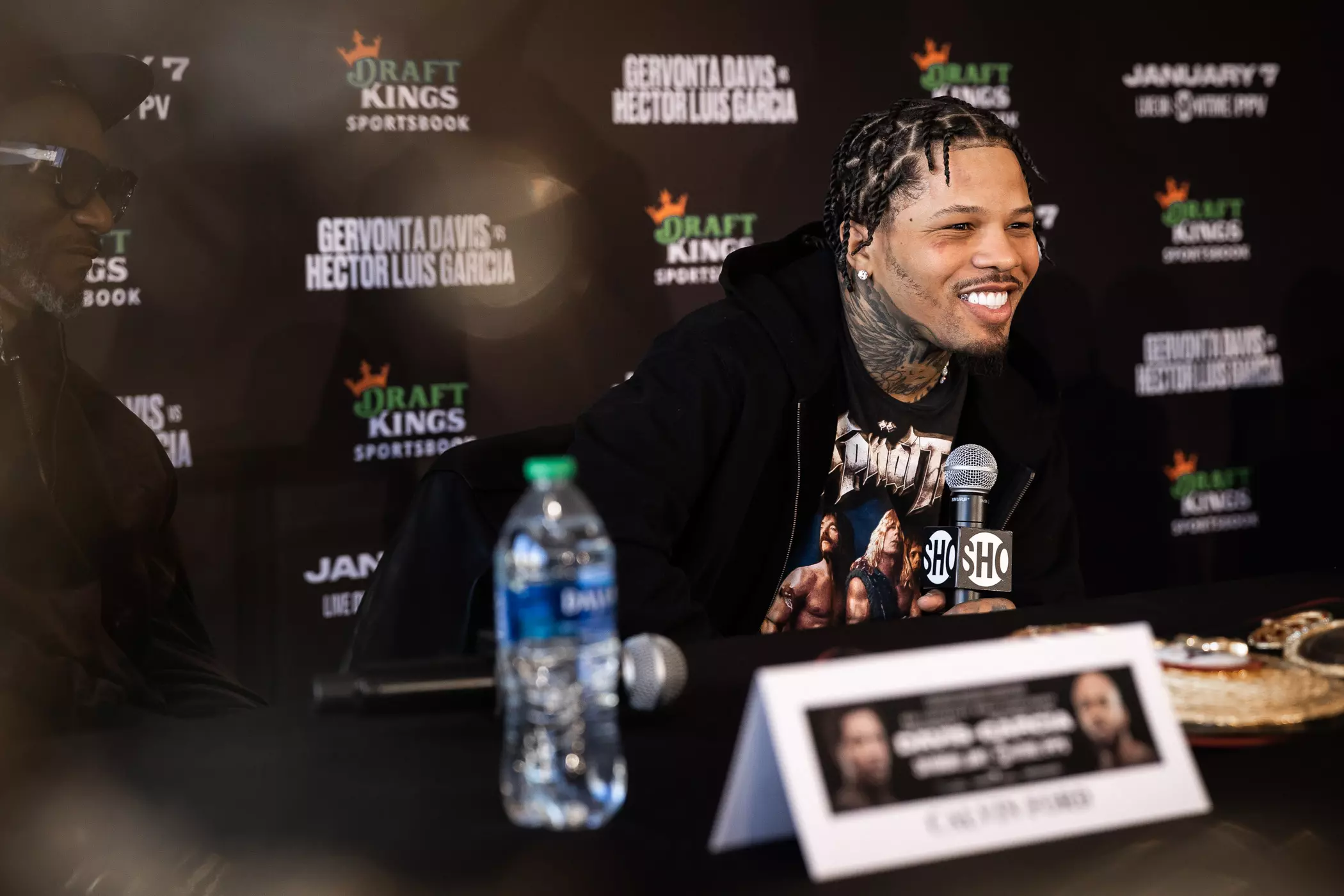 Gervonta Davis at press conference for Hector Garcia fight