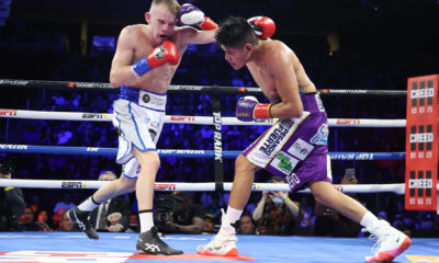 Emanuel Navarrete Gets Off Deck To Score Wild TKO