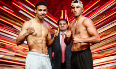 LR BOXINGINSIDER ON DAZN WEIGH IN CEBALLO VS VERON TRAPPFOTOS 04262023 7497