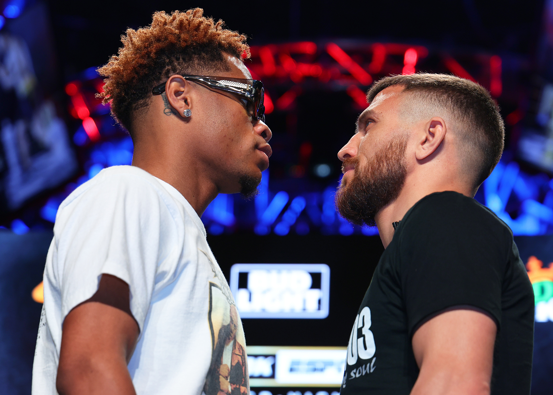Devin Haney vs Vasiliy Lomachenko faceoff close