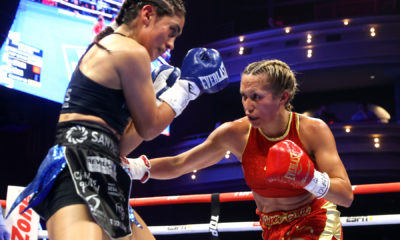 Seniesa Estrada and Leonela Yudica in action