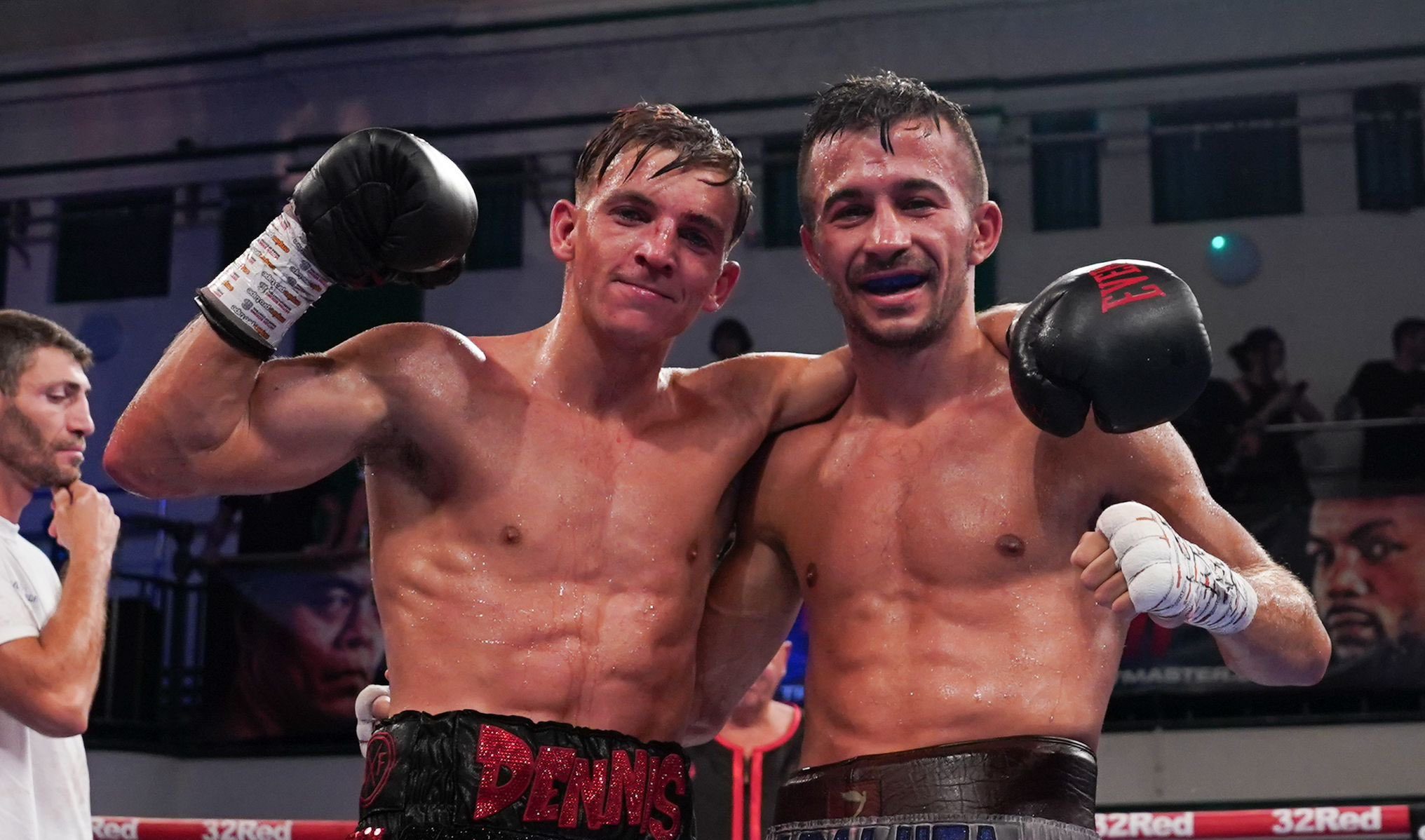 Dennis McCann and Ionut Baluta after their clash