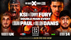 DAZN To Stream Celebrity Boxers KSI-Fury And Logan Paul-Danis Card