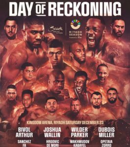Anthony Joshua And Deontay Wilder To Take Part In “Day Of Reckoning”
