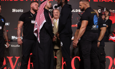 Deontay Wilder and Joseph Parker faceoff