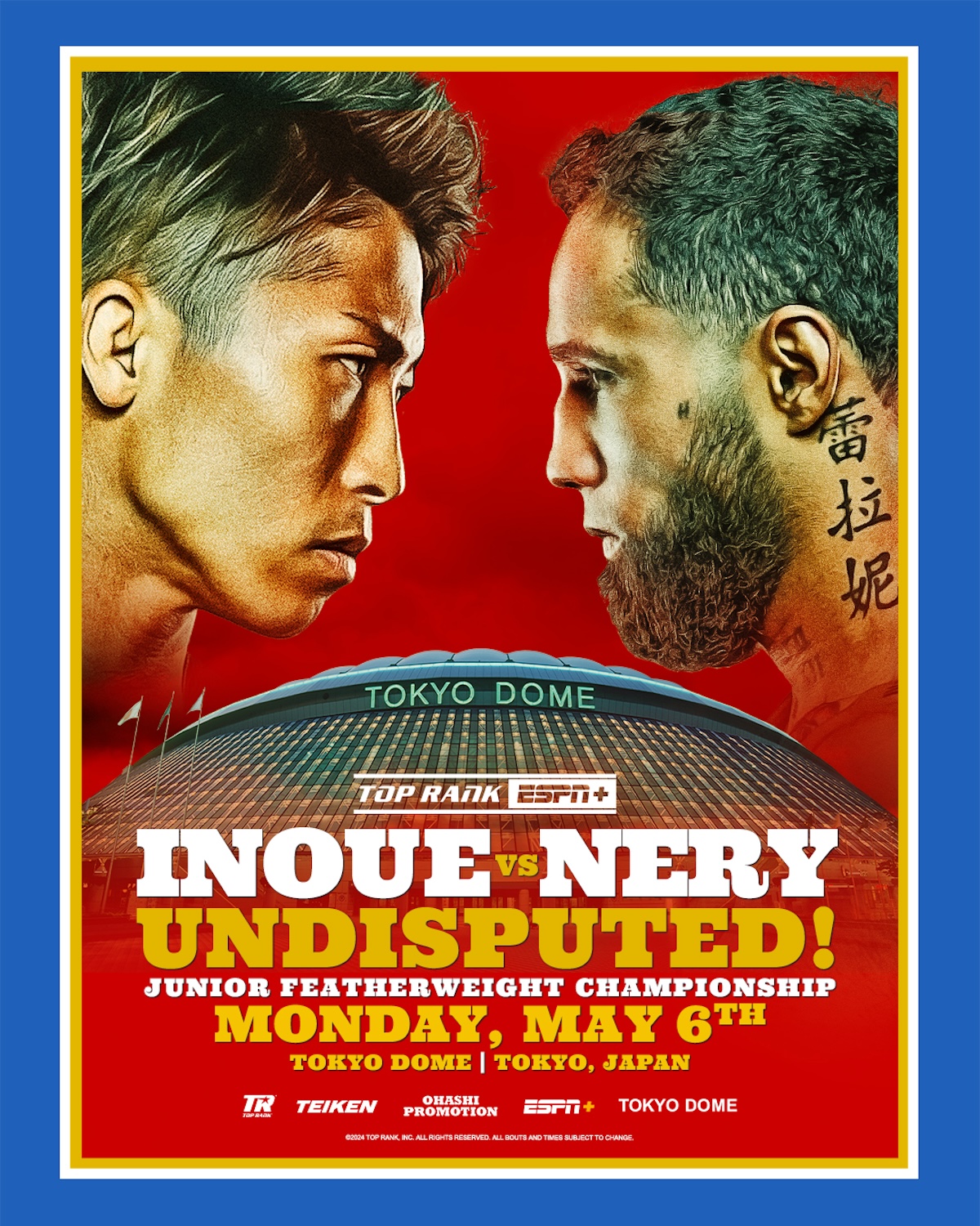 Undisputed Junior Featherweight Showdown Set for May 6th