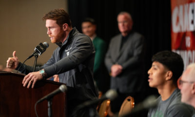Canelo and Jaime Munguía Promise All-Action at Spirited Presser