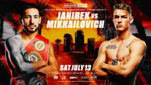 Janibek Alimkhanuly vs. Andrei Mikhailovich: Unified Middleweight Showdown Headlines Impressive Top Rank Card on July 13