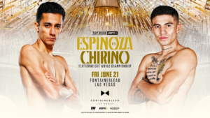 Rafael Espinoza vs. Sergio Chirino Headlines Stacked Vegas Top Rank Card