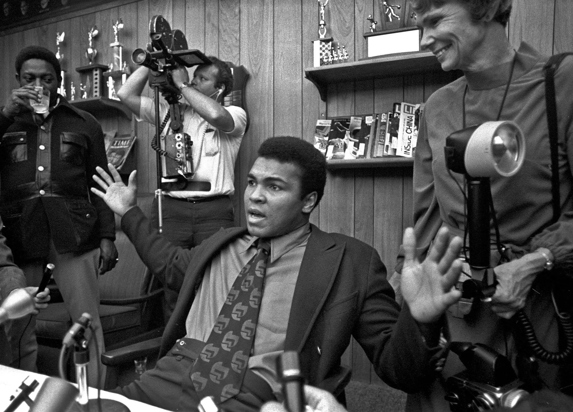 Muhammad Ali before fight with Joe Frazier