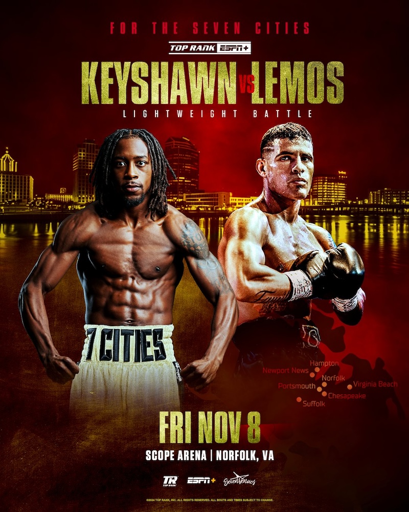 Keyshawn Davis Returns To Norfolk For Lemos Showdown