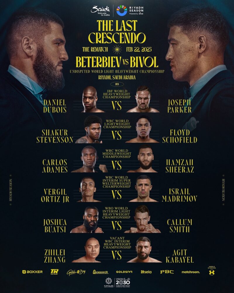 Beterbiev vs Bivol Rematch Tops Historic Riyadh Season Card