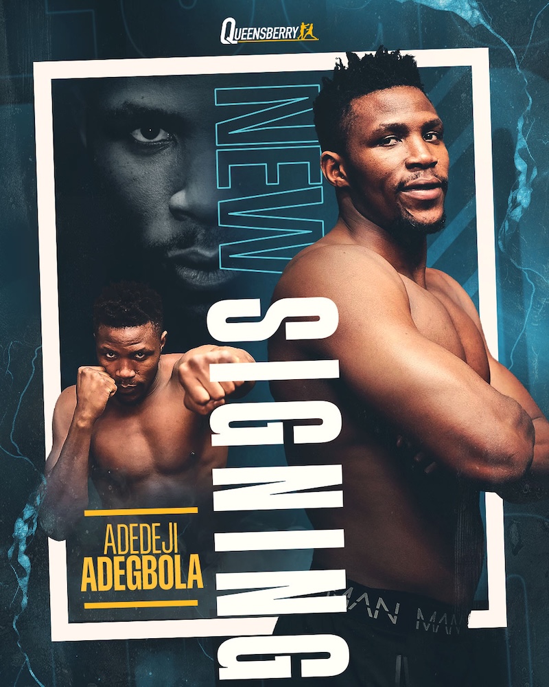 Queensberry Announce Signing of 'Special Talent' Heavyweight - Adedeji Adegbola
