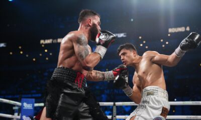 Teofimo Lopez Gives Honest Ringside Reaction to Caleb Plant Defeat - Caleb Plant vs Resendiz