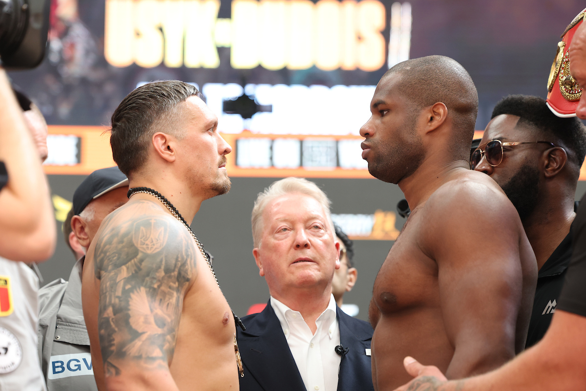 Oleksandr Usyk vs Daniel Dubois 2: Live Results from Wembley