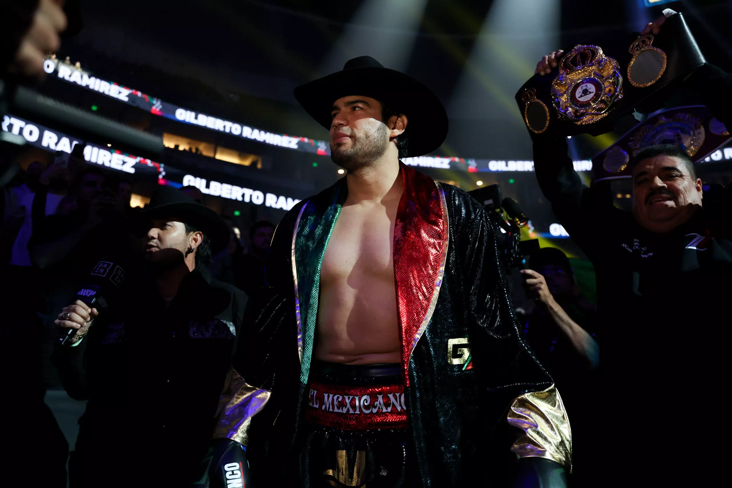 Gilberto Ramirez ring walk - Ramirez vs Benavidez