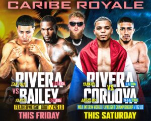 MVP Caribe Royale DAZN Fight Cards Revealed – Rivera, Cordova and Harvey Feature
