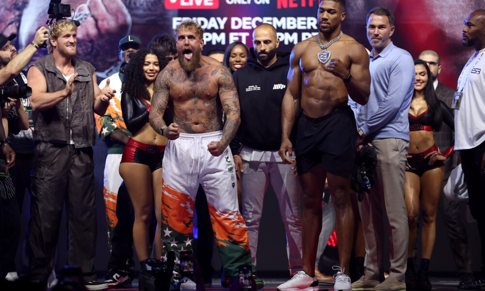 Netflix announces viewership stats for Jake Paul vs. Anthony Joshua clash