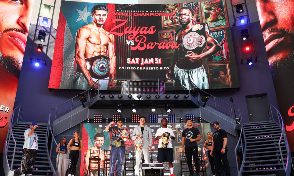 Xander Zayas vs. Abass Baraou press conference quotes and Jan. 31 fight prediction