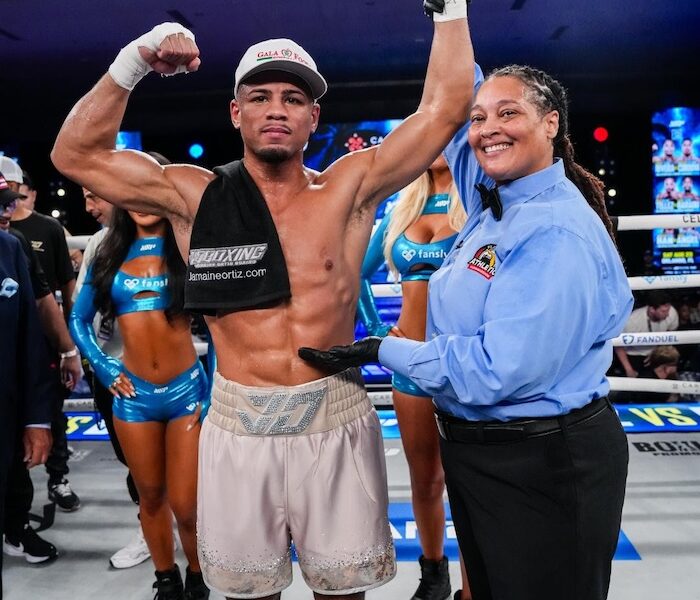 Jamaine Ortiz warns Keyshawn Davis ‘he’ll find out quickly’ on Jan. 31