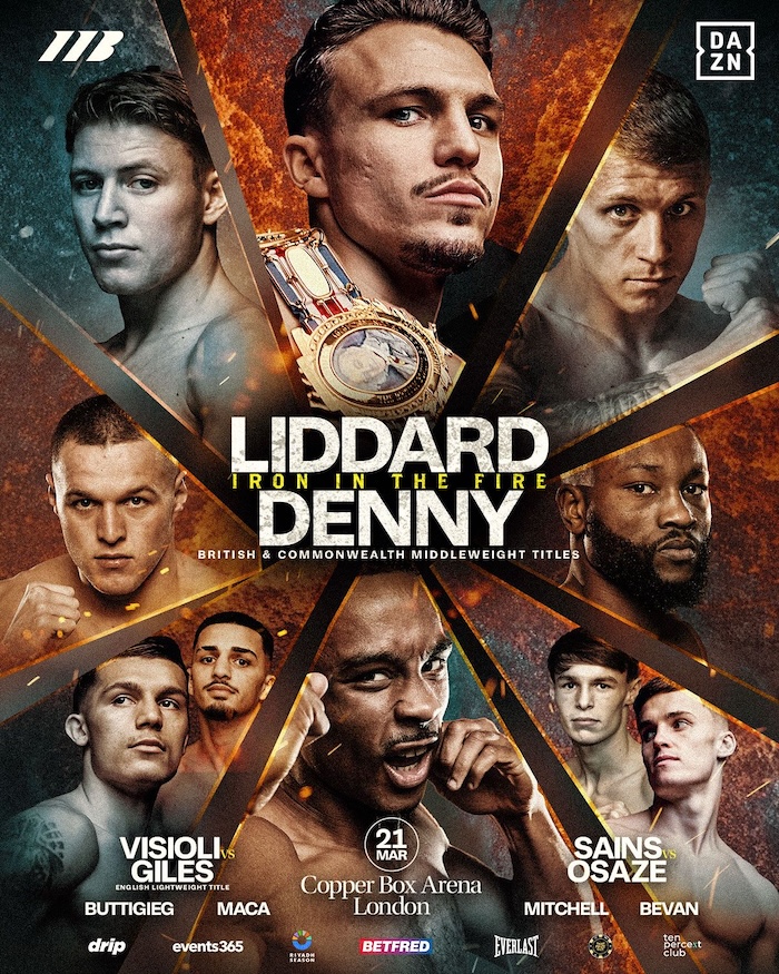 George Liddard vs Tyler Denny: How to stream, odds and full fight card