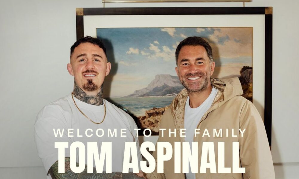 Tom Aspinall joins newly created Matchroom Talent Agency