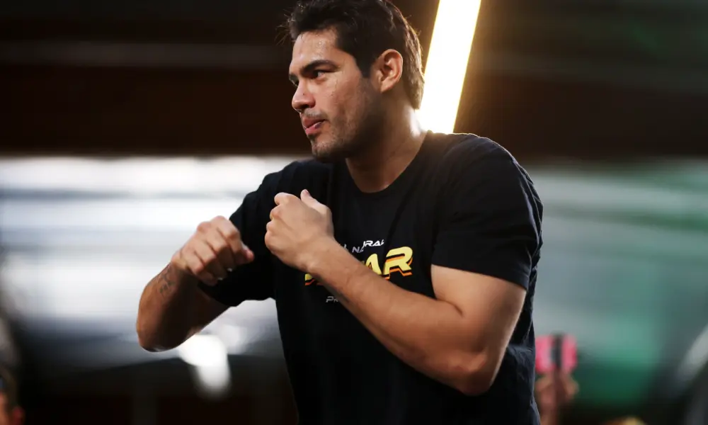 Gilberto Ramirez at open work outs ahead of David Benavidez clash