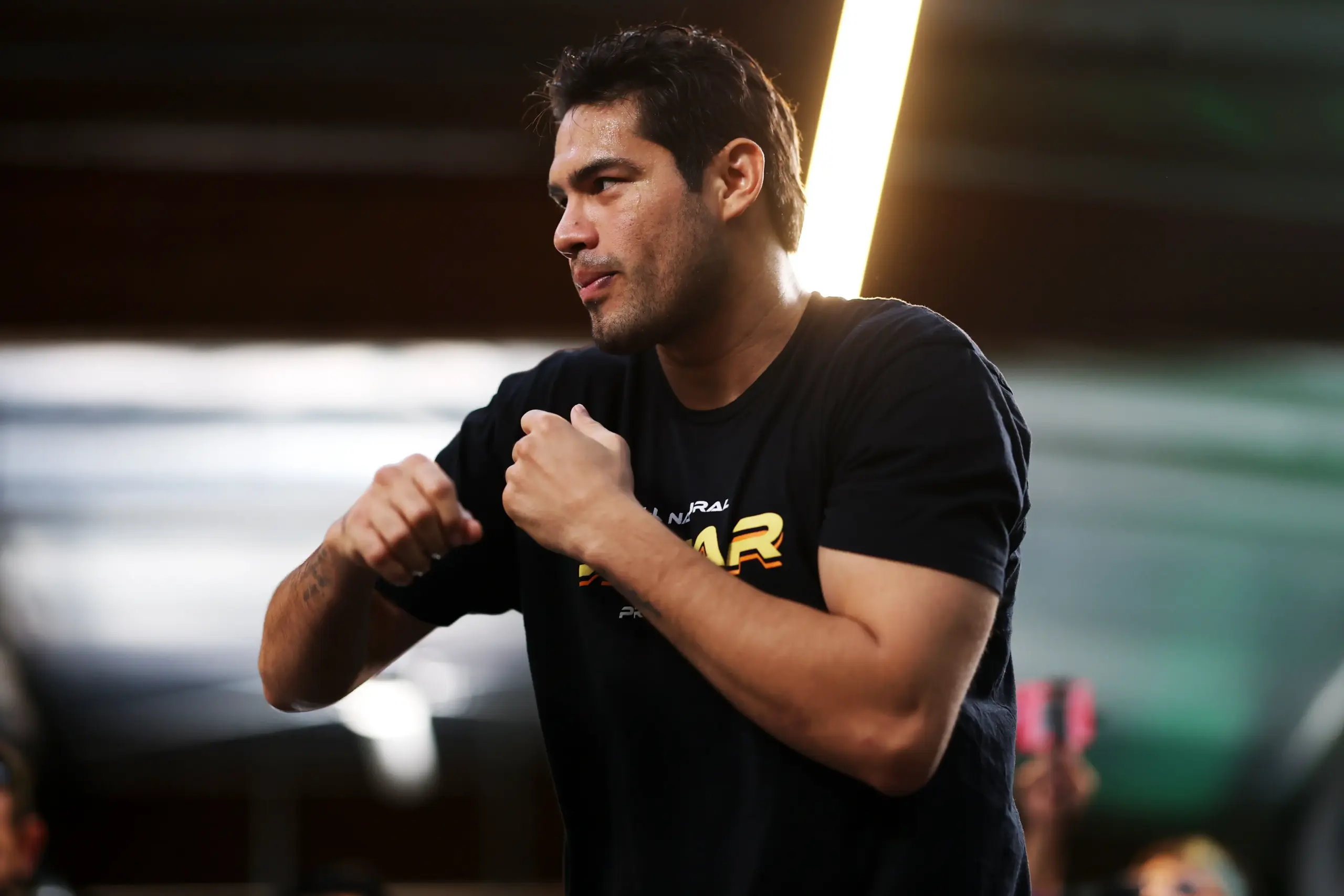 Gilberto Ramirez at open work outs ahead of David Benavidez clash